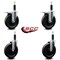 Service Caster 6'' Phenolic Swivel 1'' Expand Stem Caster Set 2 Total Lock Brakes, 4PK SCC-EXTTL20S615-PHS-2-S-2-1 - alternate 5